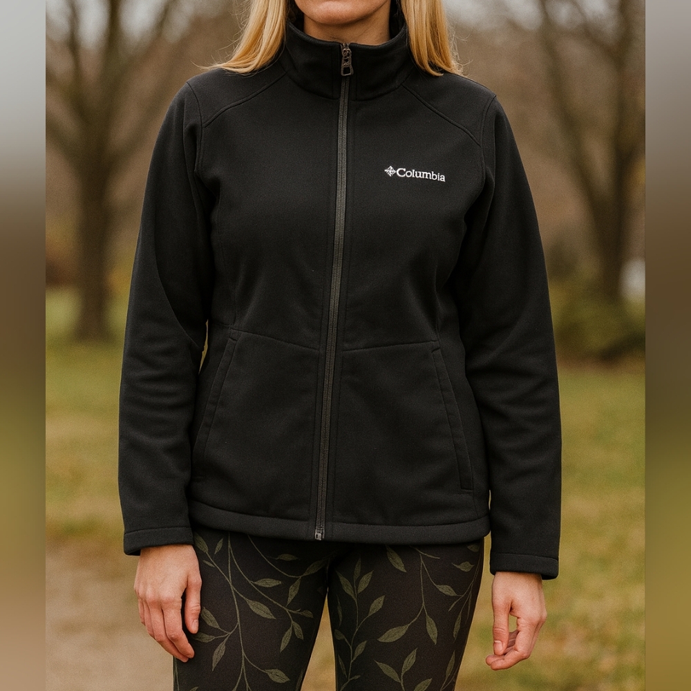 Columbia Mid-Season Fleece-Lined Women's Black Jacket
